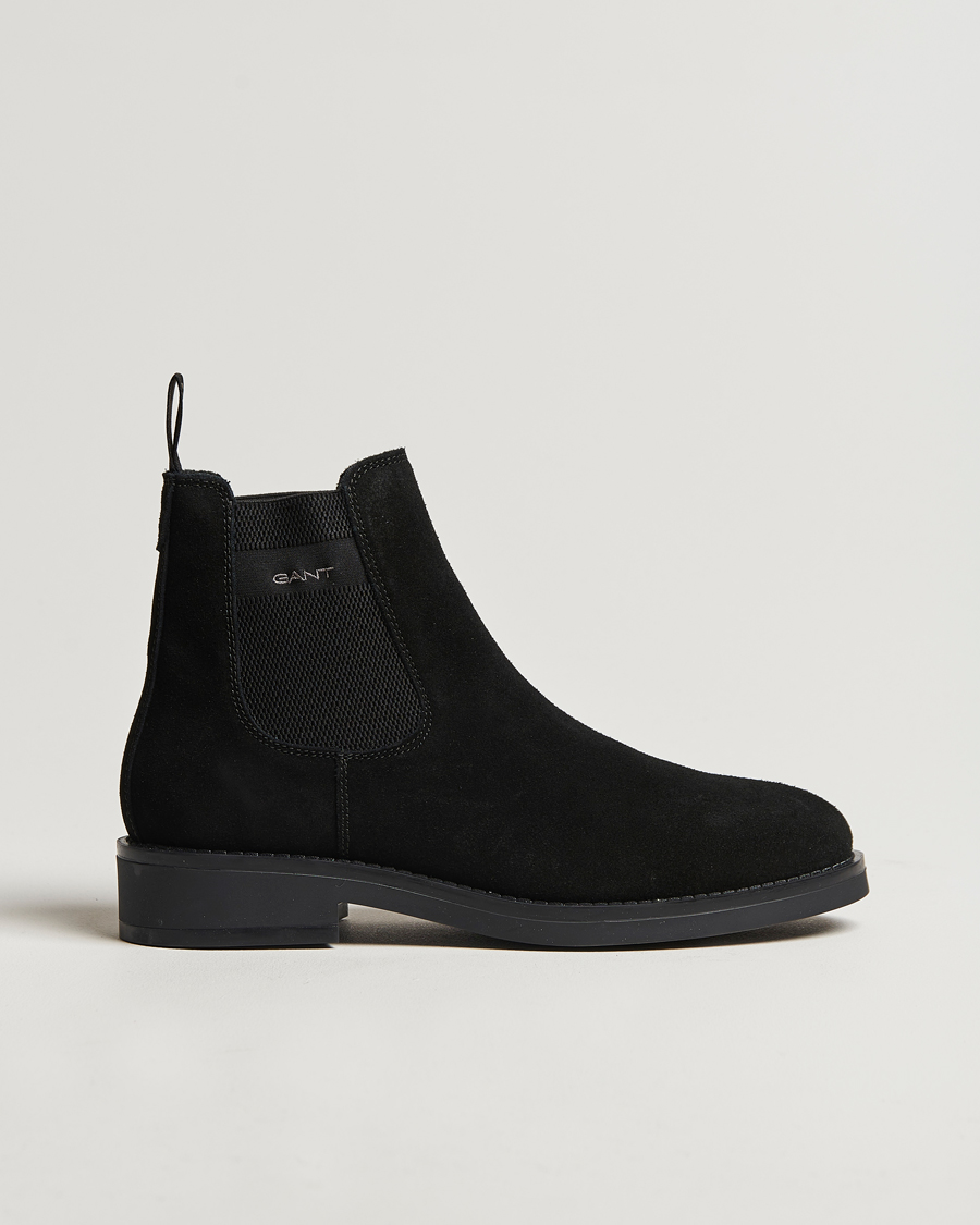 Homme | GANT Prepdale Suede Chelsea Boot Black | GANT | Prepdale Suede Chelsea Boot Black