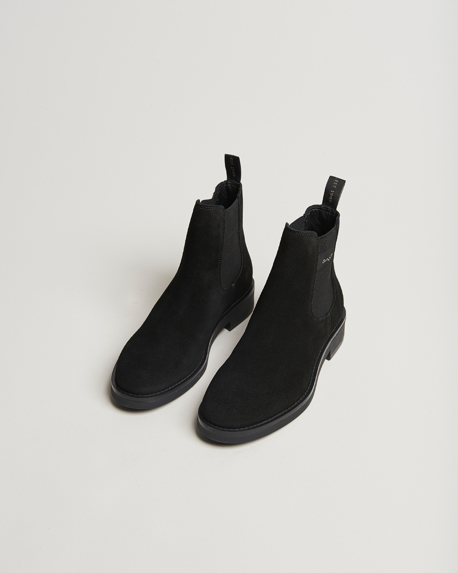 Homme | GANT Prepdale Suede Chelsea Boot Black | GANT | Prepdale Suede Chelsea Boot Black