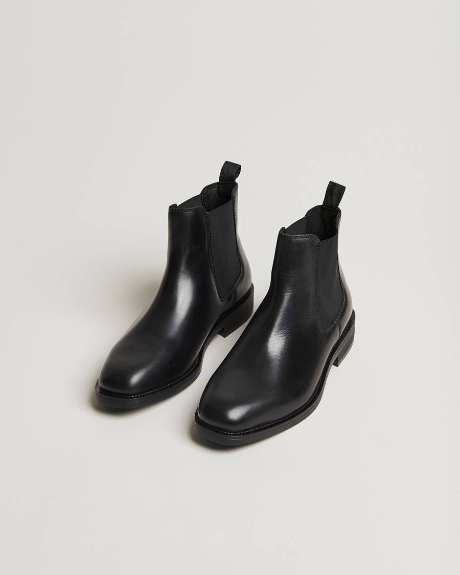 Heren | GANT Rizmood Leather Chelsea Boot Black | GANT | Rizmood Leather Chelsea Boot Black