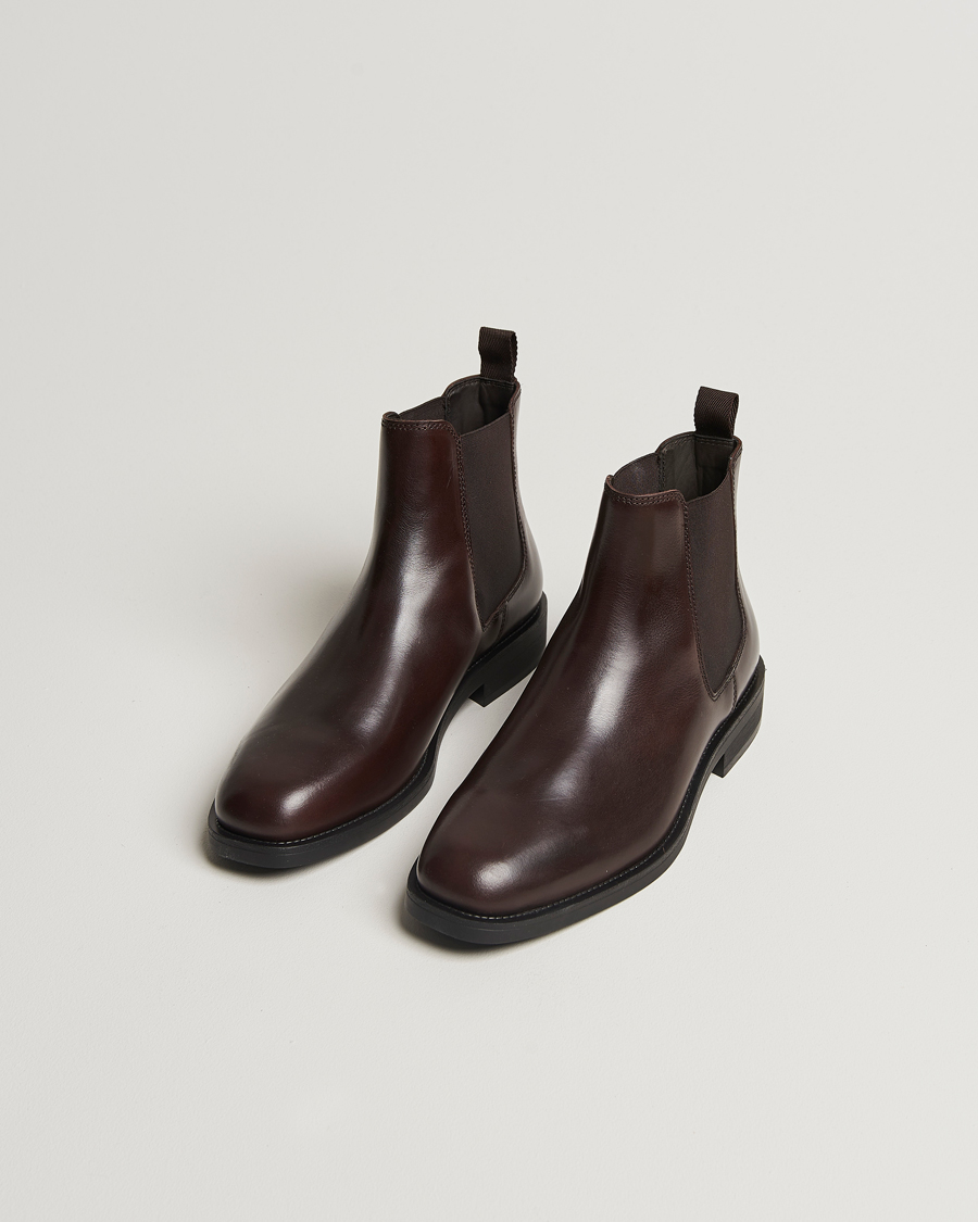 Homme | GANT Rizmood Leather Chelsea Boot Dark Brown | GANT | Rizmood Leather Chelsea Boot Dark Brown