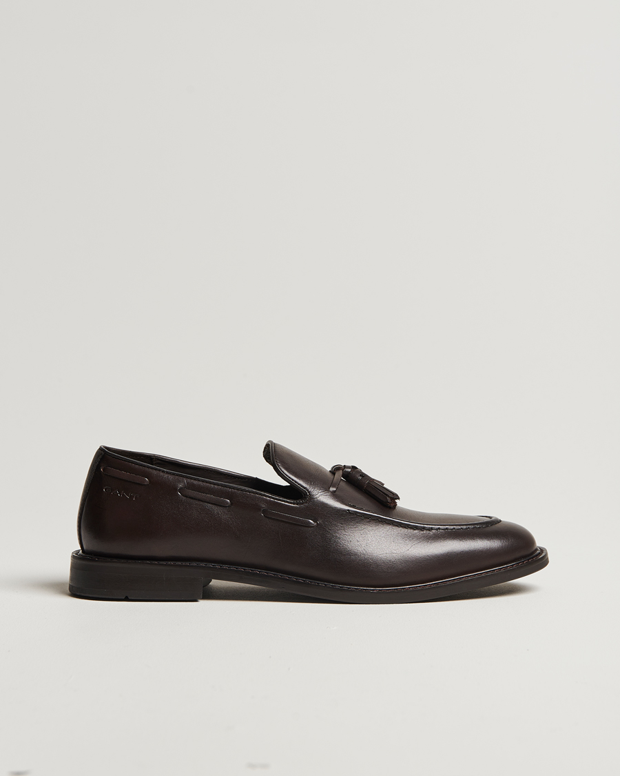 Homme | GANT Lozham Leather Tassle Loafer Dark Brown | GANT | Lozham Leather Tassle Loafer Dark Brown