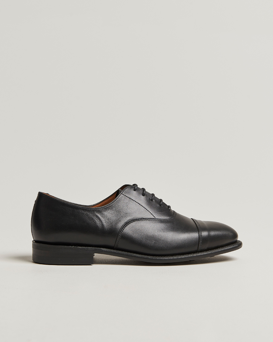 Homme | Sanders Vardy Calf Cap Oxford Black | Sanders | Vardy Calf Cap Oxford Black
