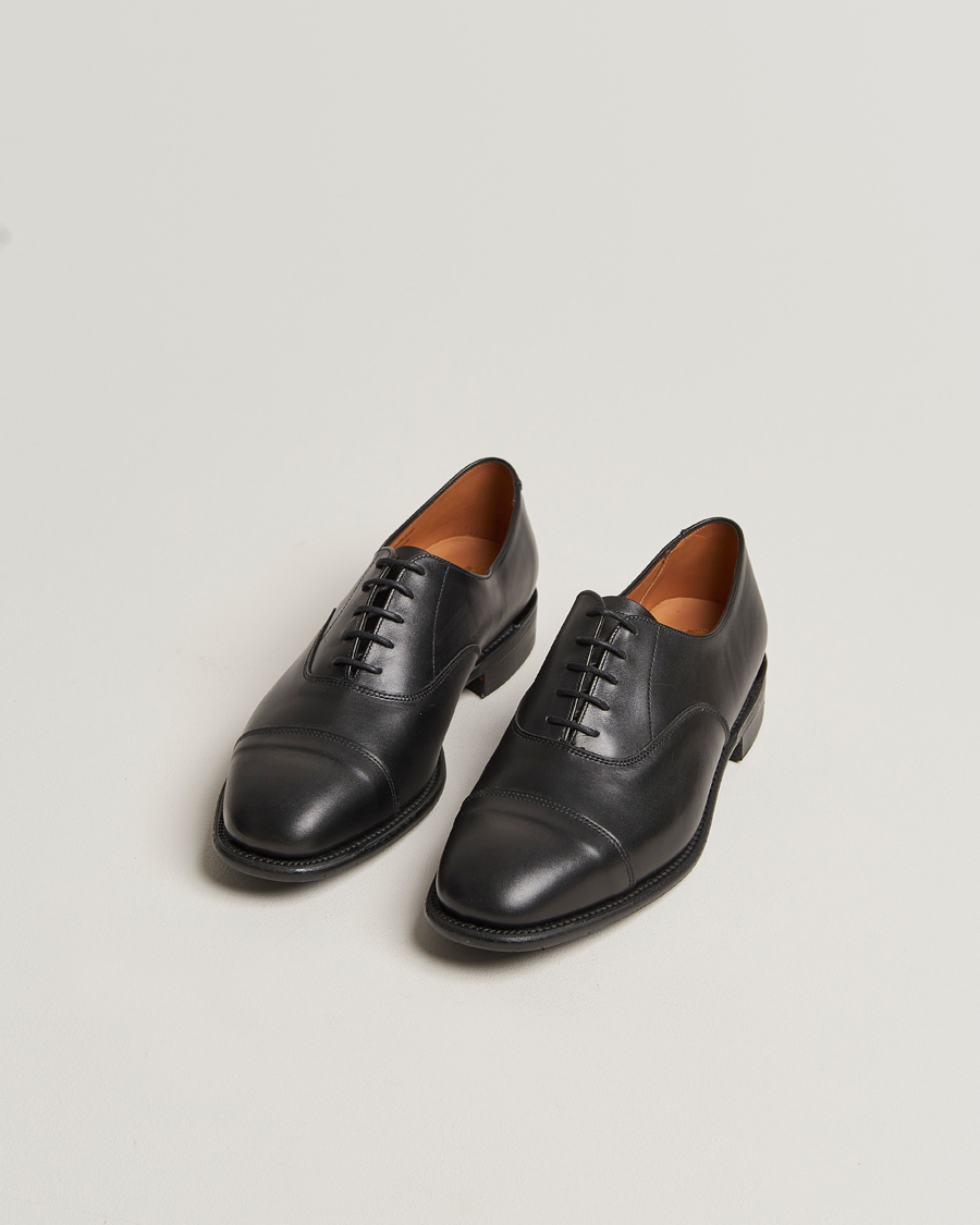 Homme | Sanders Vardy Calf Cap Oxford Black | Sanders | Vardy Calf Cap Oxford Black