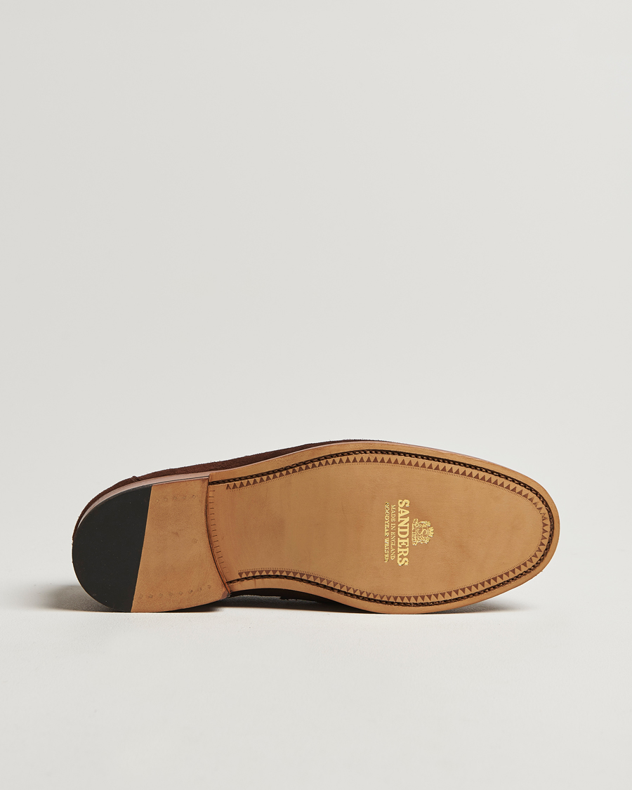 Heren | Instappers | Sanders | Aldwych Suede Penny Loafer Polo Snuff