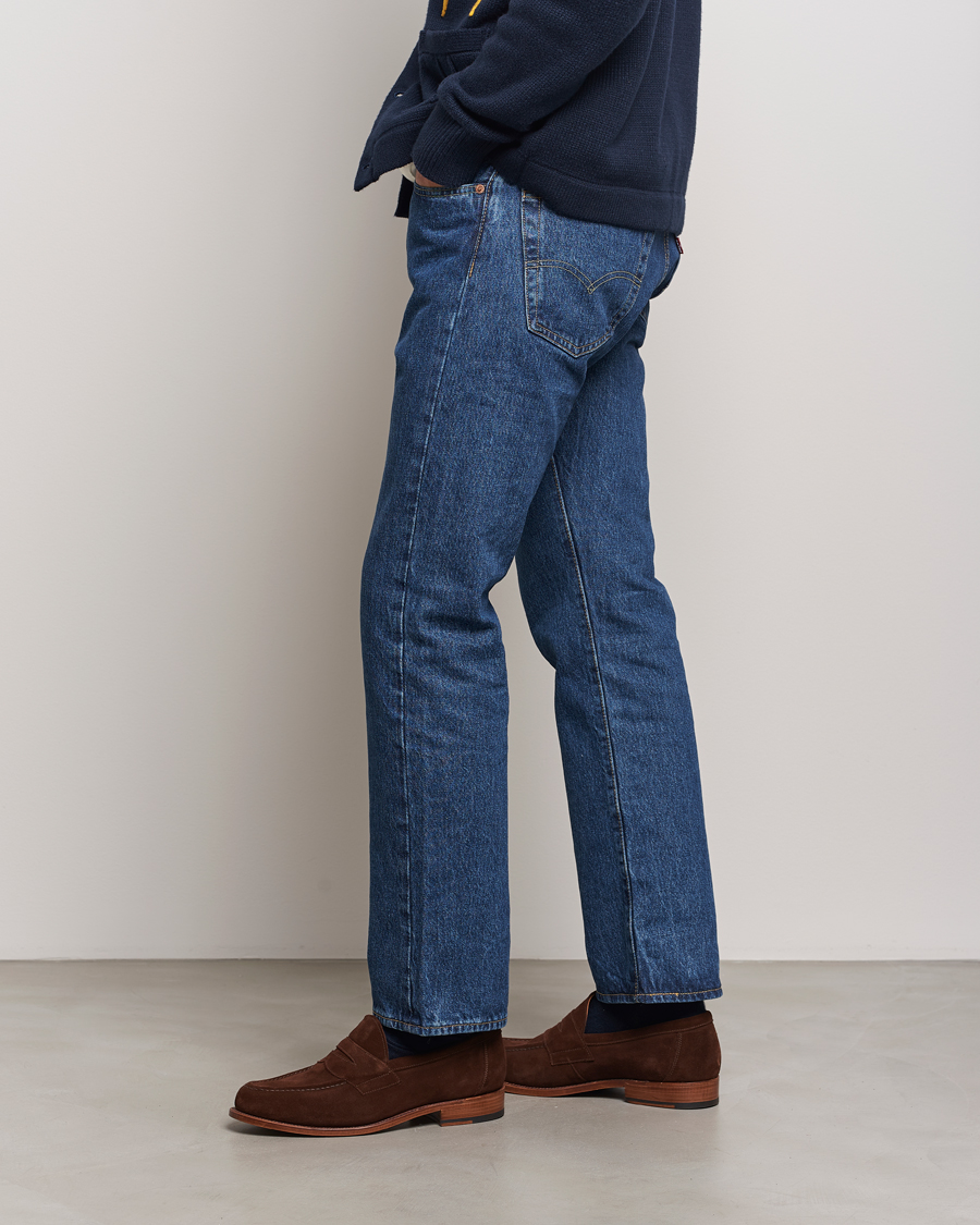 Heren | Instappers | Sanders | Aldwych Suede Penny Loafer Polo Snuff