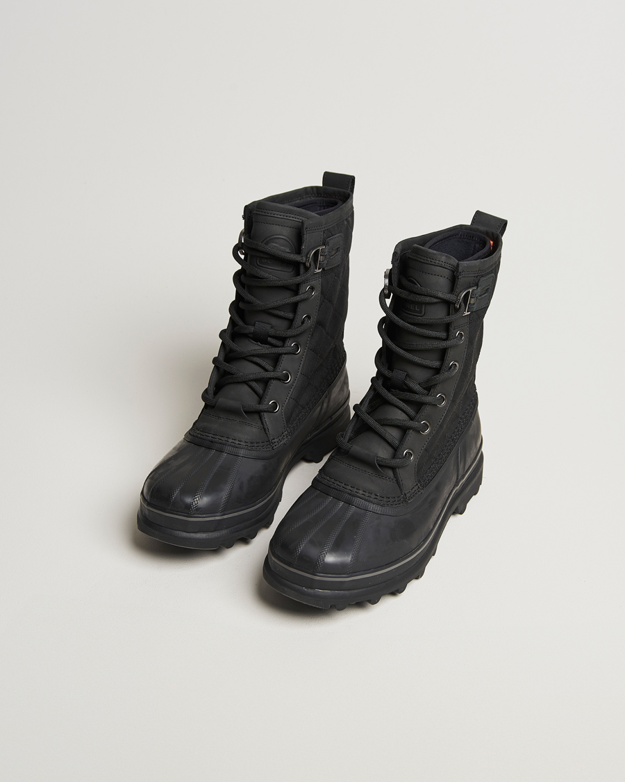 Homme | Sorel Caribou Royal WP Canvas Boots Black | Sorel | Caribou Royal WP Canvas Boots Black