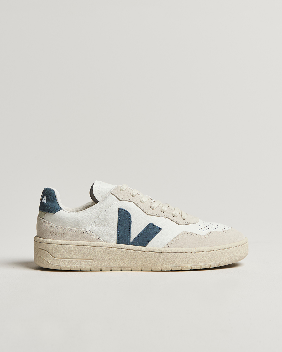 Homme | Veja V-90 Leather Sneaker Extra White California | Veja | V-90 Leather Sneaker Extra White California