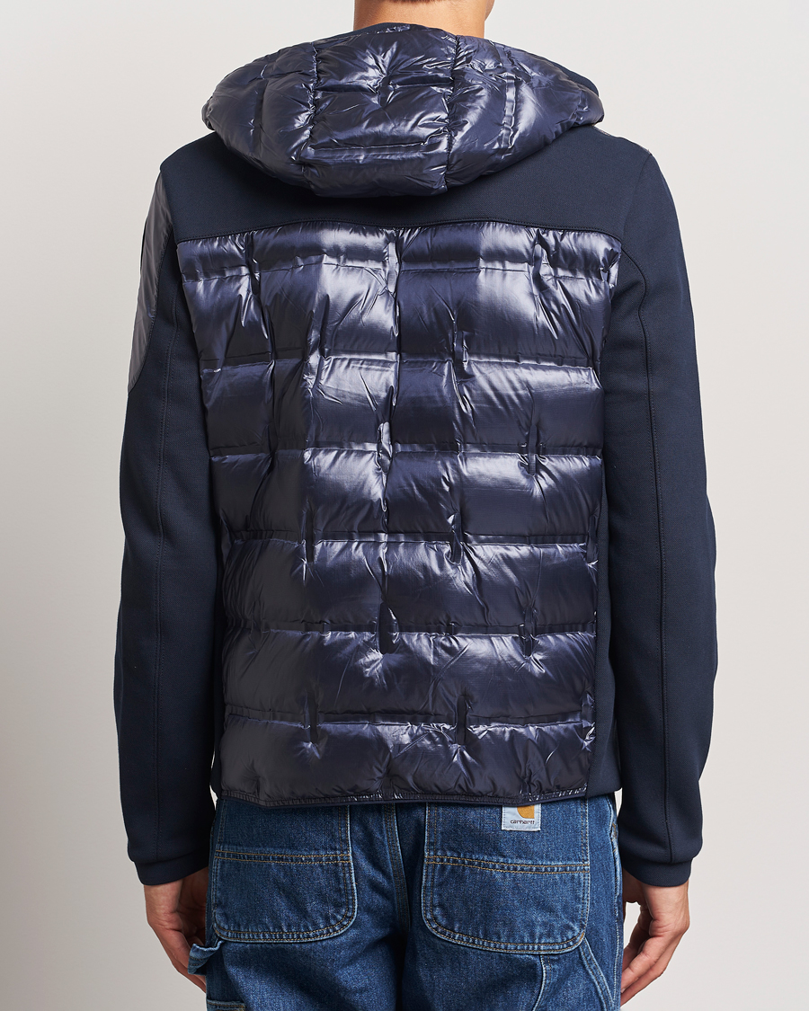 Homme | Manteaux Et Vestes | Parajumpers | Gyles Piquet Puffer Hybrid Jacket Blue Navy