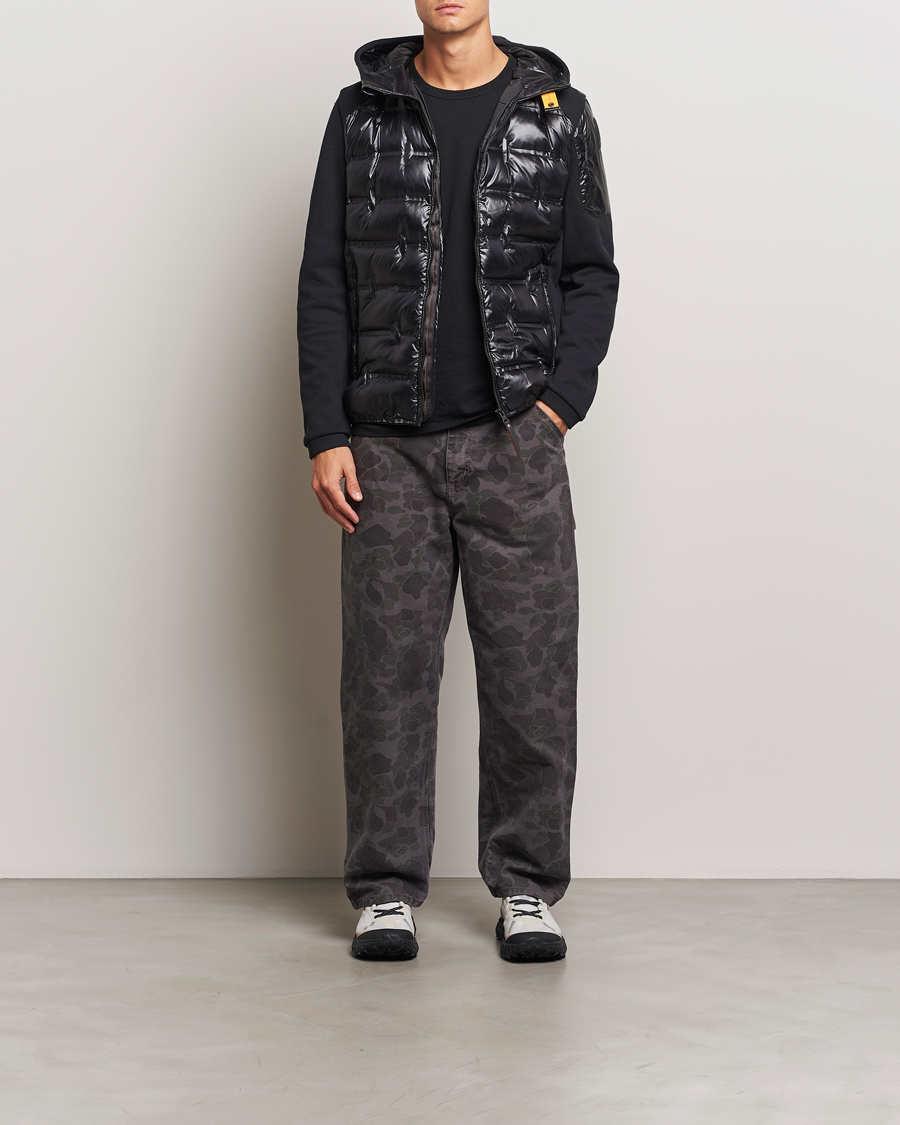 Homme | Manteaux Et Vestes | Parajumpers | Gyles Piquet Puffer Hybrid Jacket Black