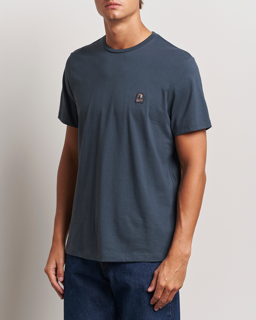 Homme | T-shirts | Parajumpers | Basic Patch T-Shirt Dark Avio