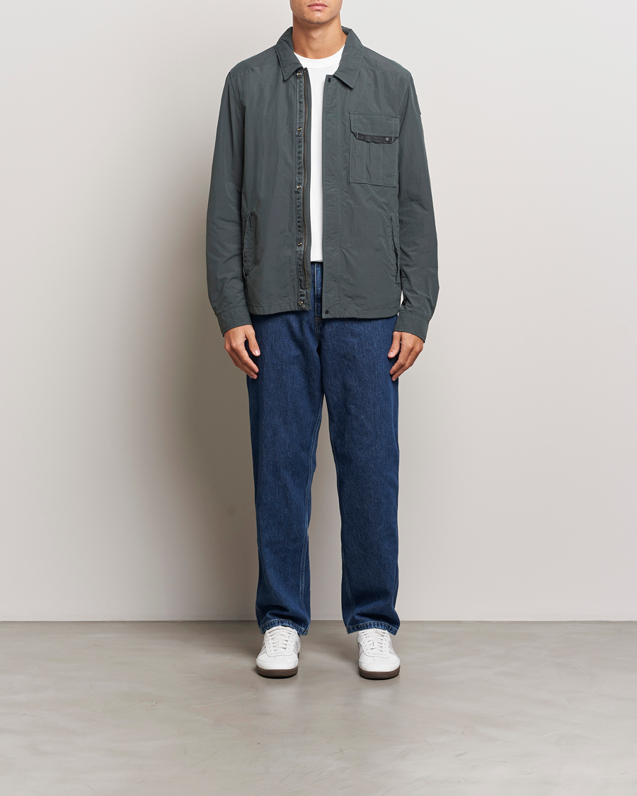 Homme | Manteaux Et Vestes | Parajumpers | Miura Peached Poplin Shirt Jacket Green Gables