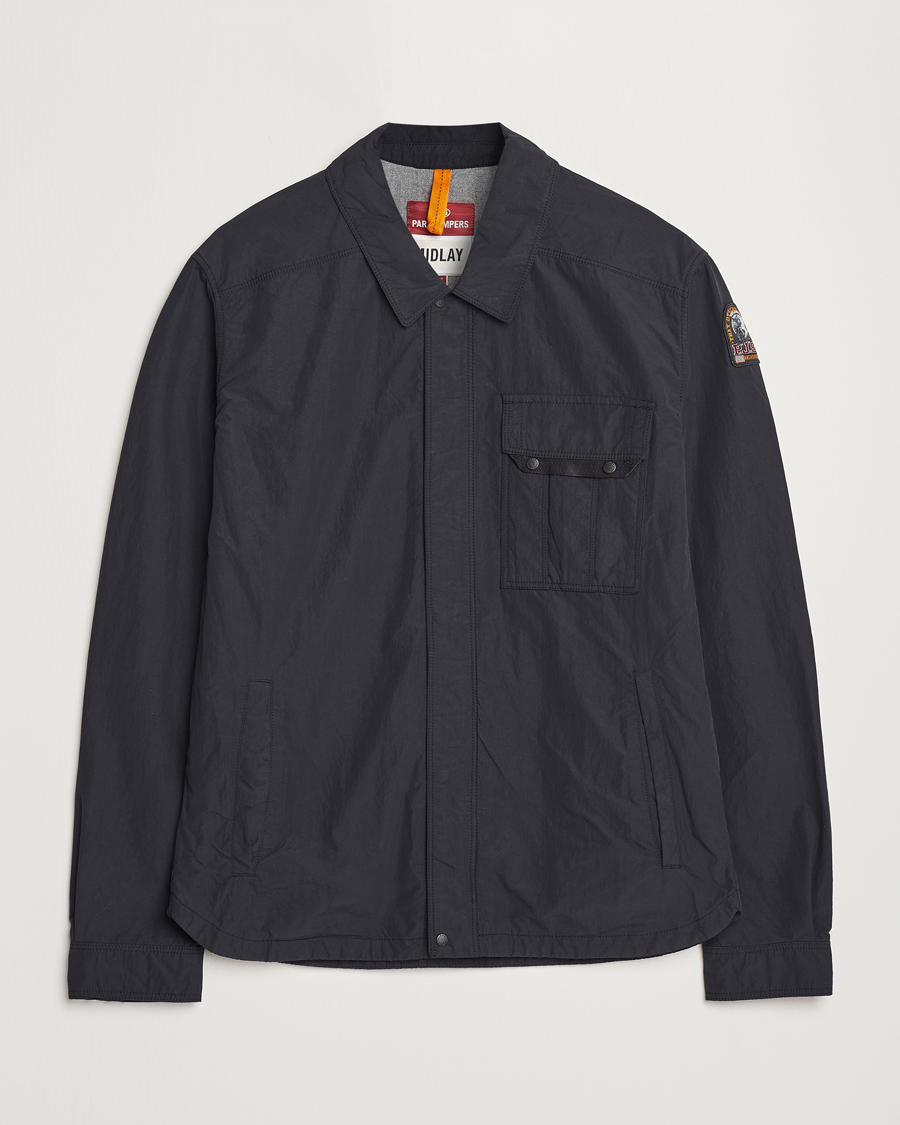 Heren | Jassen | Parajumpers | Miura Peached Poplin Shirt Jacket Black