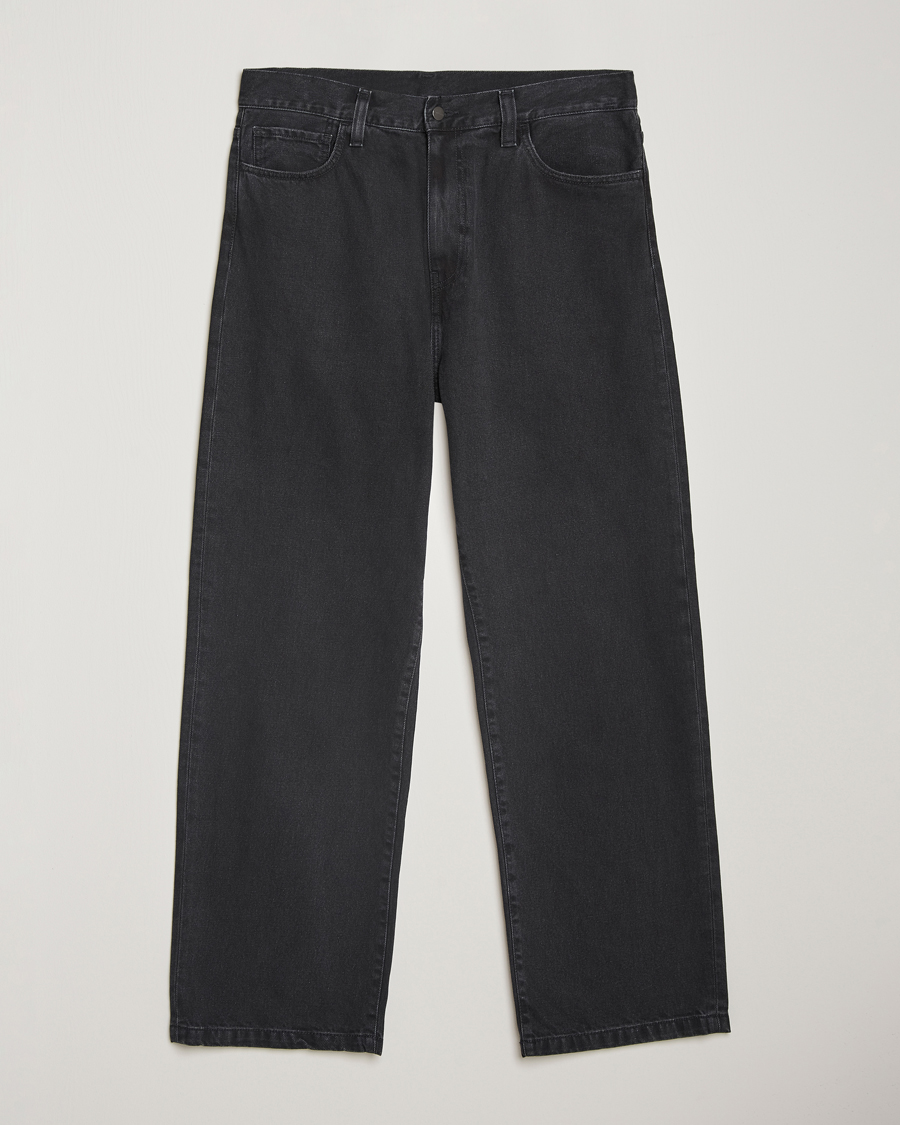 Heren | Jeans | Carhartt WIP | Landon Pant Robertson Denim Black Stone Washed