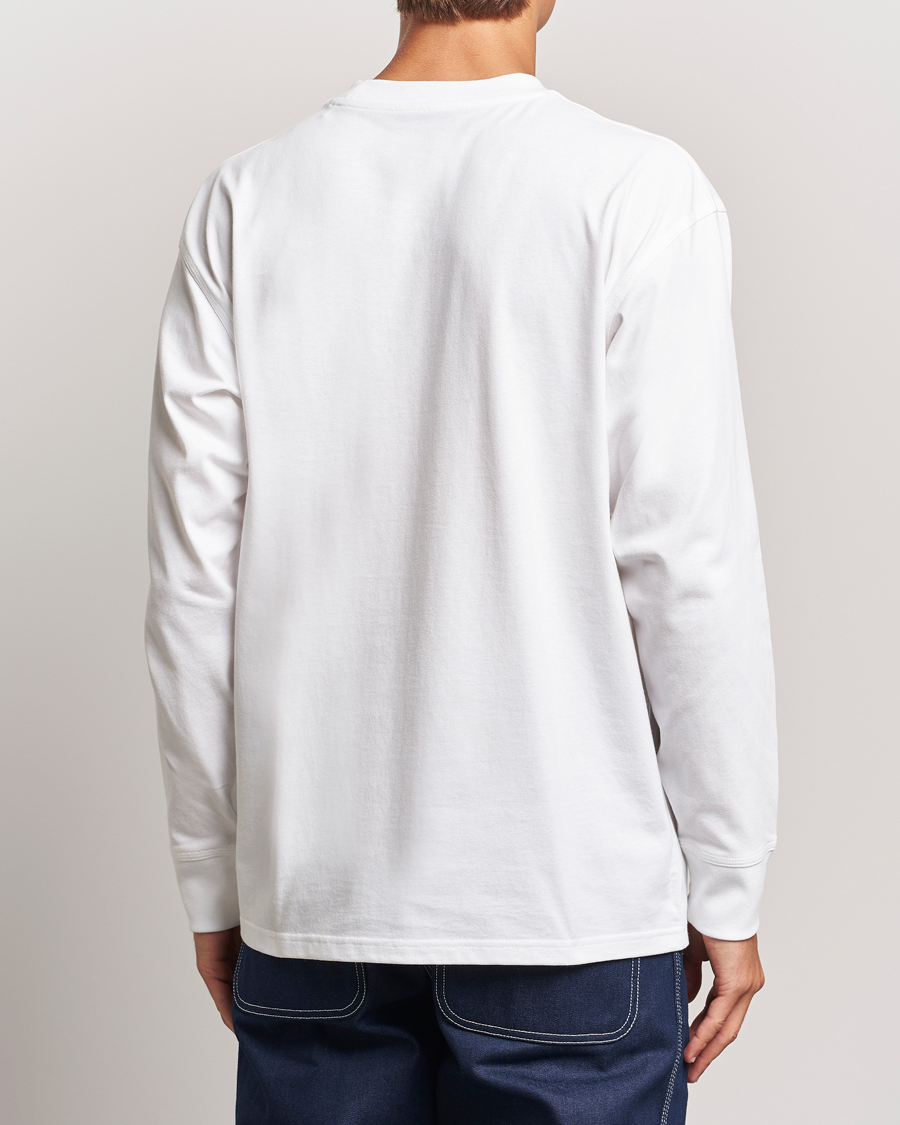 Heren | T-shirts | Carhartt WIP | American Script Long Sleeve T-Shirt White