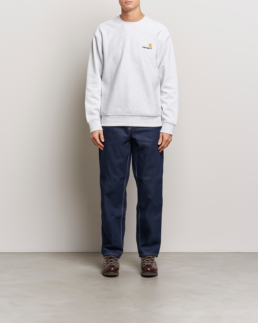 Heren | Truien | Carhartt WIP | American Script Sweatshirt Ash Heather