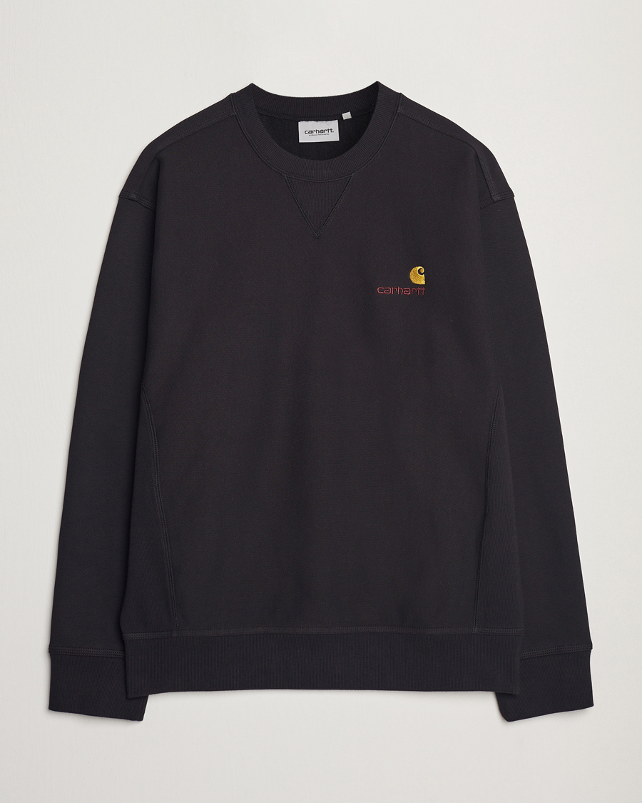 Heren | Truien | Carhartt WIP | American Script Sweatshirt Black
