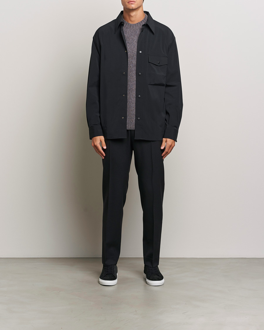 Homme | Chemises | J.Lindeberg | Howard Tech Press Stud Shirt Black