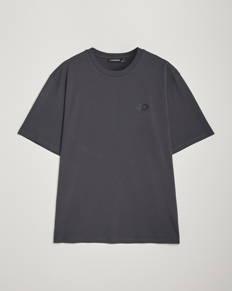Heren | T-shirts | J.Lindeberg | Hale Logo T-Shirt Washed Black