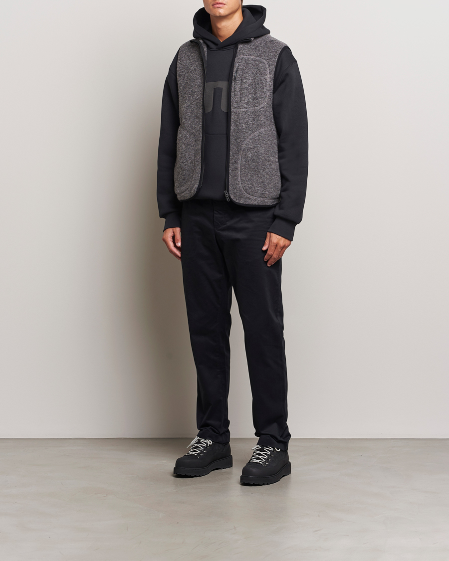Homme | J.Lindeberg Duncan Wool Fleece Vest Light Grey Melange | J.Lindeberg | Duncan Wool Fleece Vest Light Grey Melange