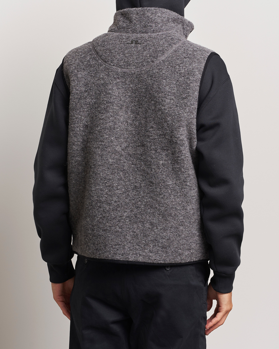 Homme | J.Lindeberg Duncan Wool Fleece Vest Light Grey Melange | J.Lindeberg | Duncan Wool Fleece Vest Light Grey Melange