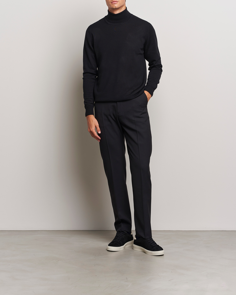 Heren | Truien | J.Lindeberg | Kaden Merino Turtleneck Black