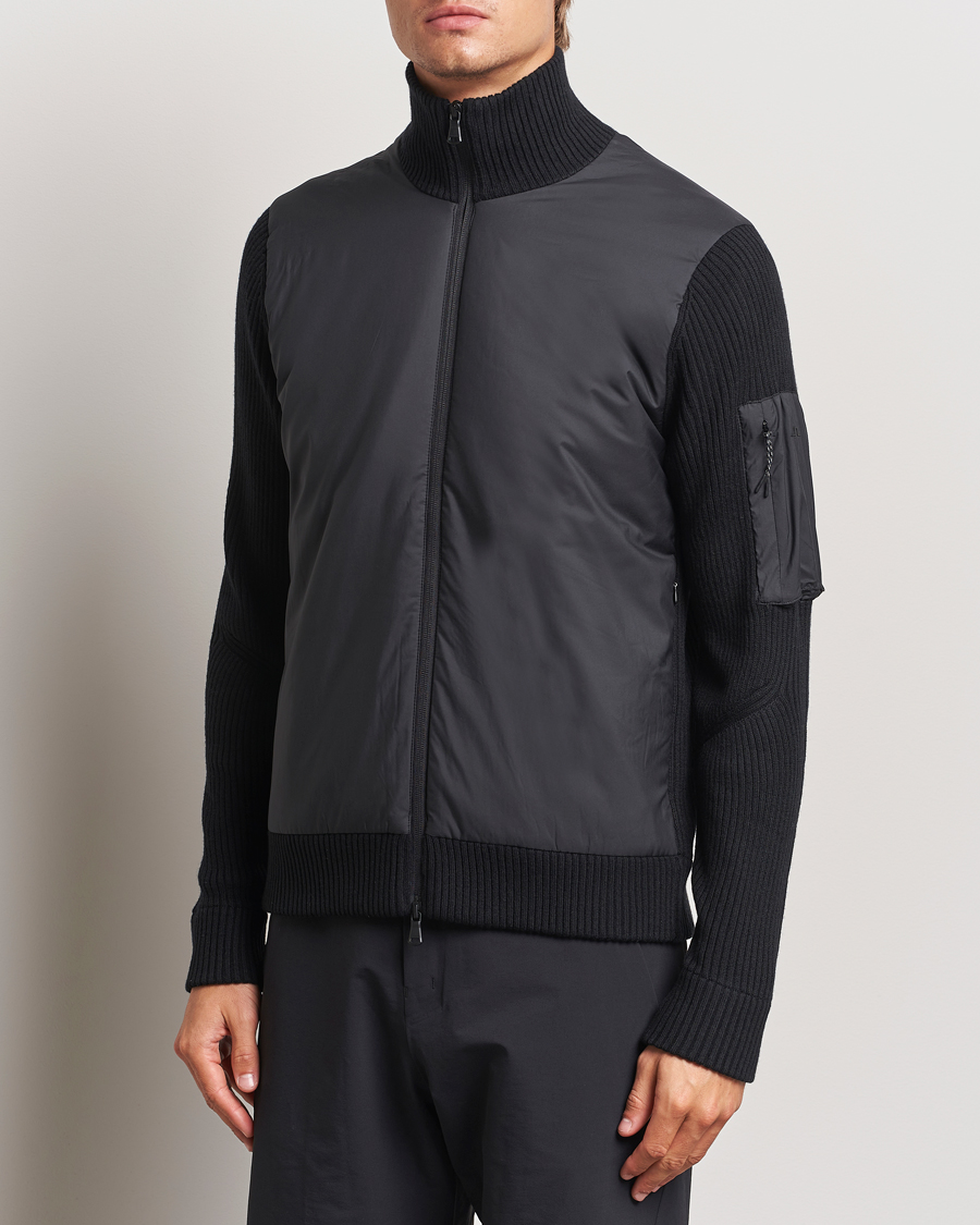Homme | Manteaux Et Vestes | J.Lindeberg | Beck Knitted Hybrid Jacket Black