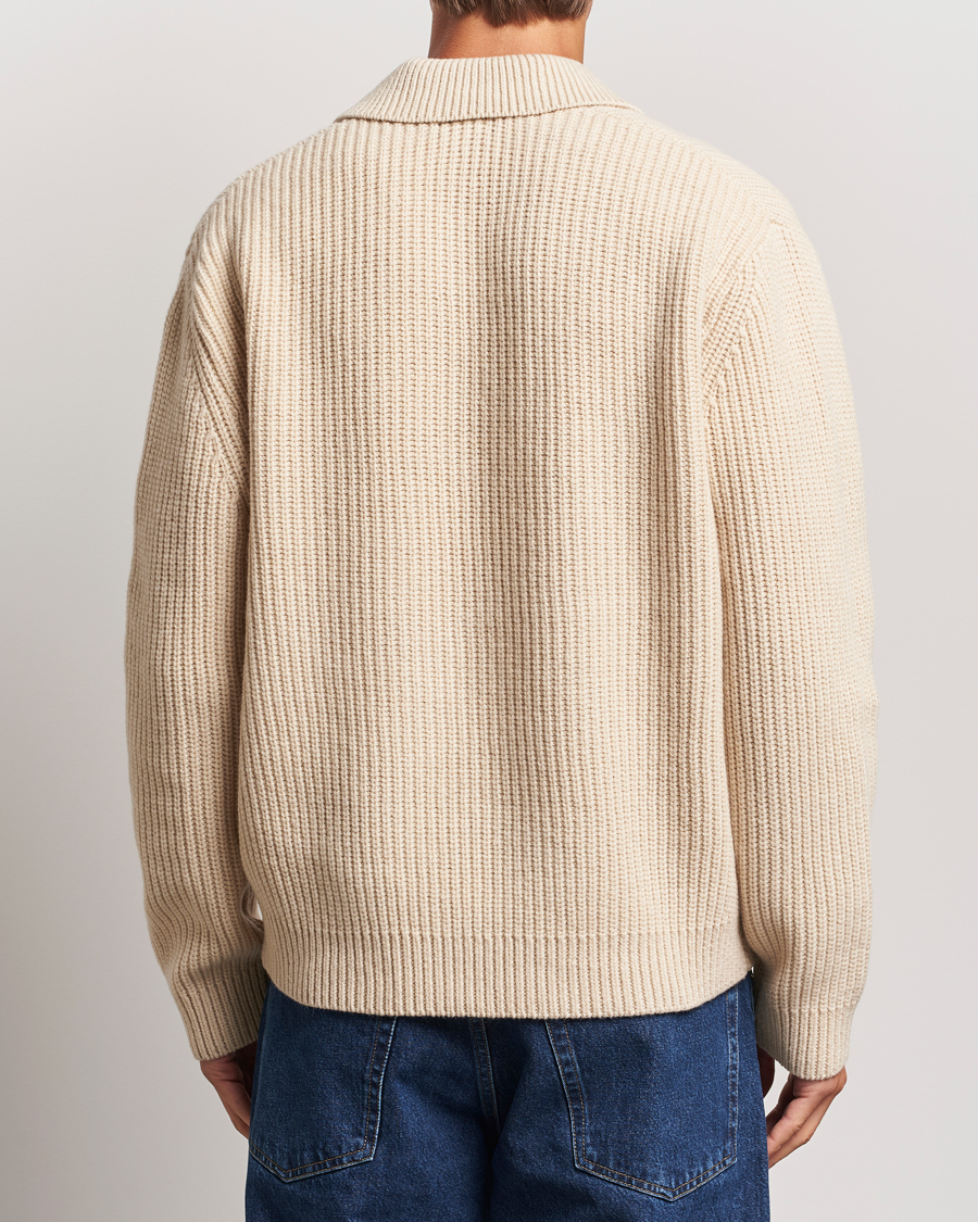 Heren | Truien | J.Lindeberg | Jethro Heavy Polo Knit Moonbeam