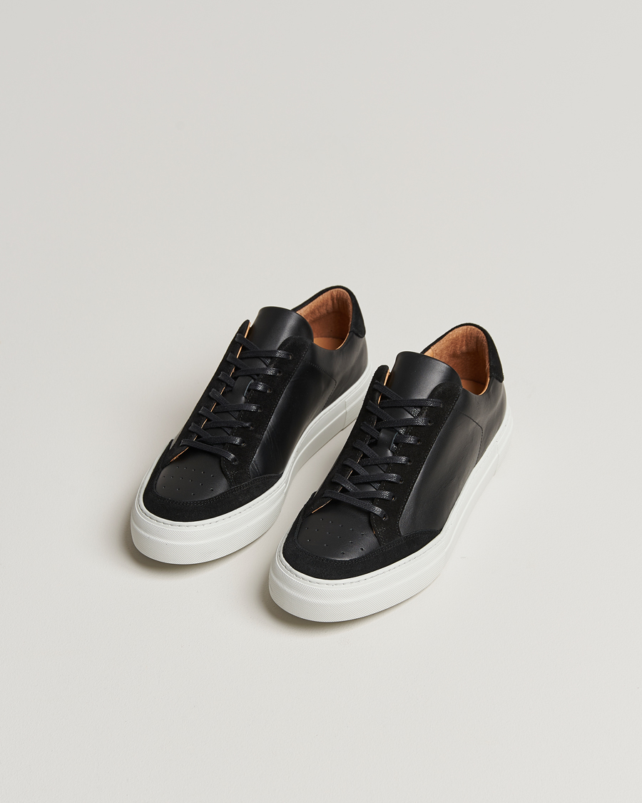 Homme | J.Lindeberg Art Signature Leather Sneaker Black | J.Lindeberg | Art Signature Leather Sneaker Black