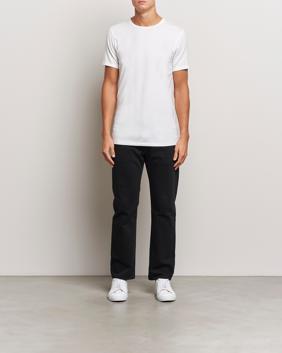 Homme | T-shirts | Bread & Boxers | Tencel Crew Neck T-Shirt White