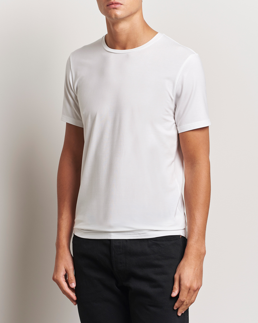 Homme | T-shirts | Bread & Boxers | Tencel Crew Neck T-Shirt White
