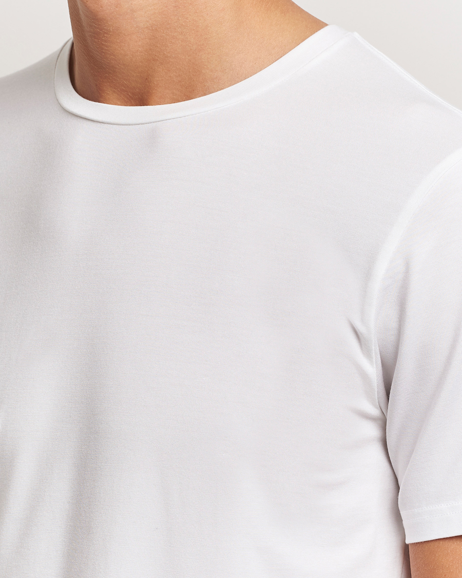 Homme | T-shirts | Bread & Boxers | Tencel Crew Neck T-Shirt White