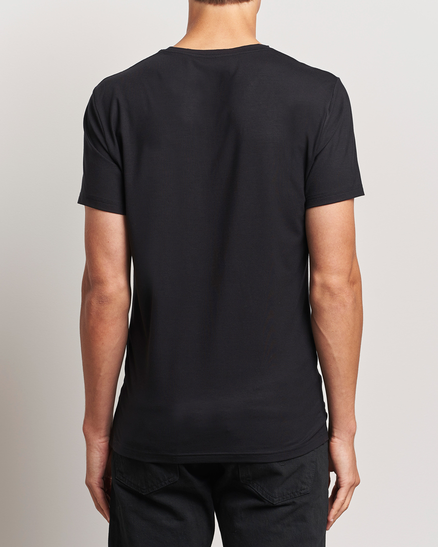 Heren | T-shirts | Bread & Boxers | Tencel Crew Neck T-Shirt Black