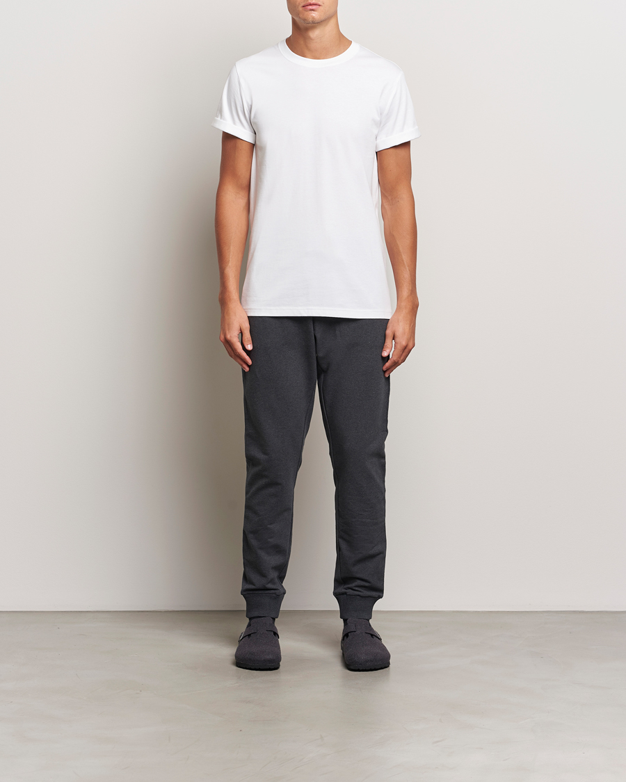 Heren | T-shirts | Bread & Boxers | Roll-Up Crew Neck T-Shirt White
