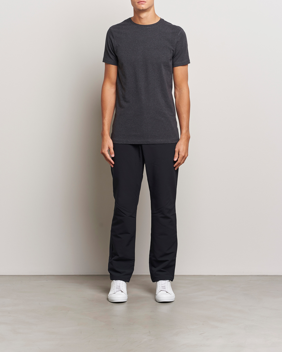 Homme | T-shirts | Bread & Boxers | 2-Pack Crew Neck T-Shirt Dark Grey Melange