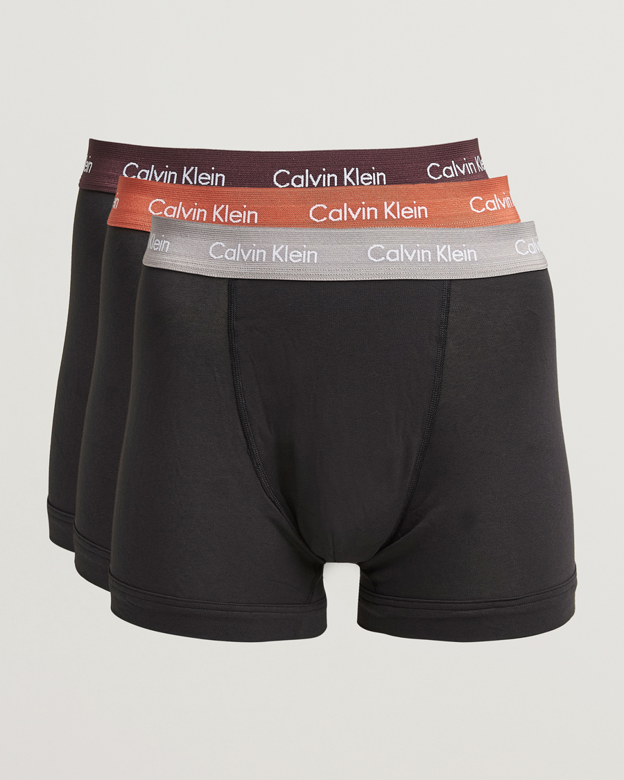 Heren | Ondergoed | Calvin Klein | Cotton Stretch 3-Pack Trunk Black