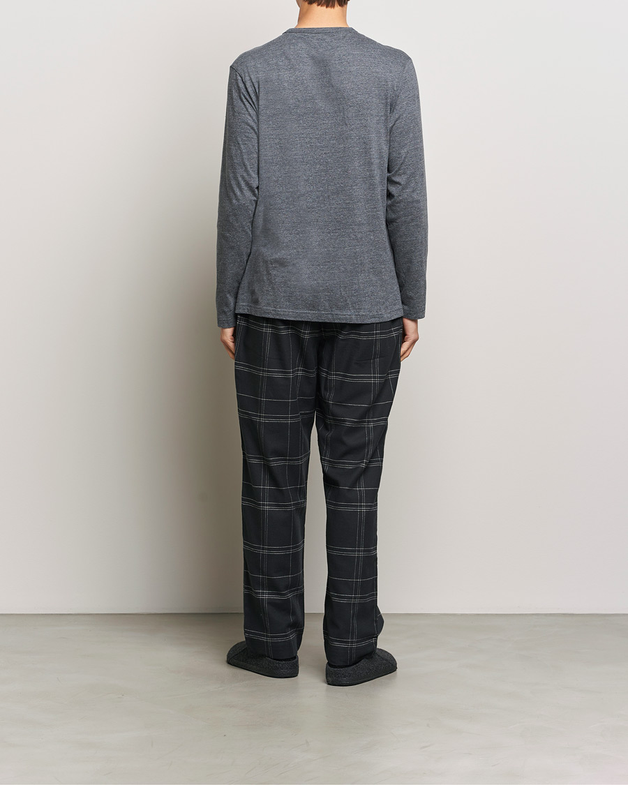 Homme | Calvin Klein Cotton Pyjama Set Charcoal/Black | Calvin Klein | Cotton Pyjama Set Charcoal/Black