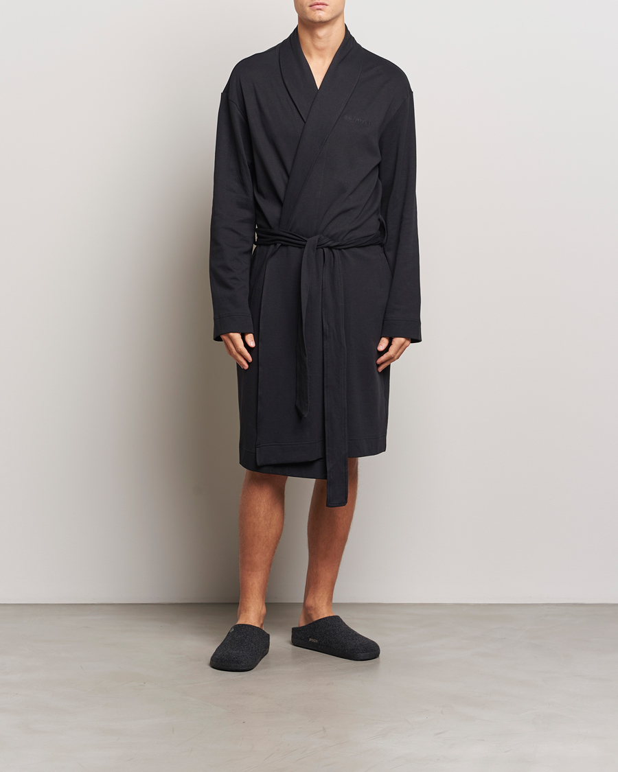 Homme | Calvin Klein Cotton Robe Black | Calvin Klein | Cotton Robe Black
