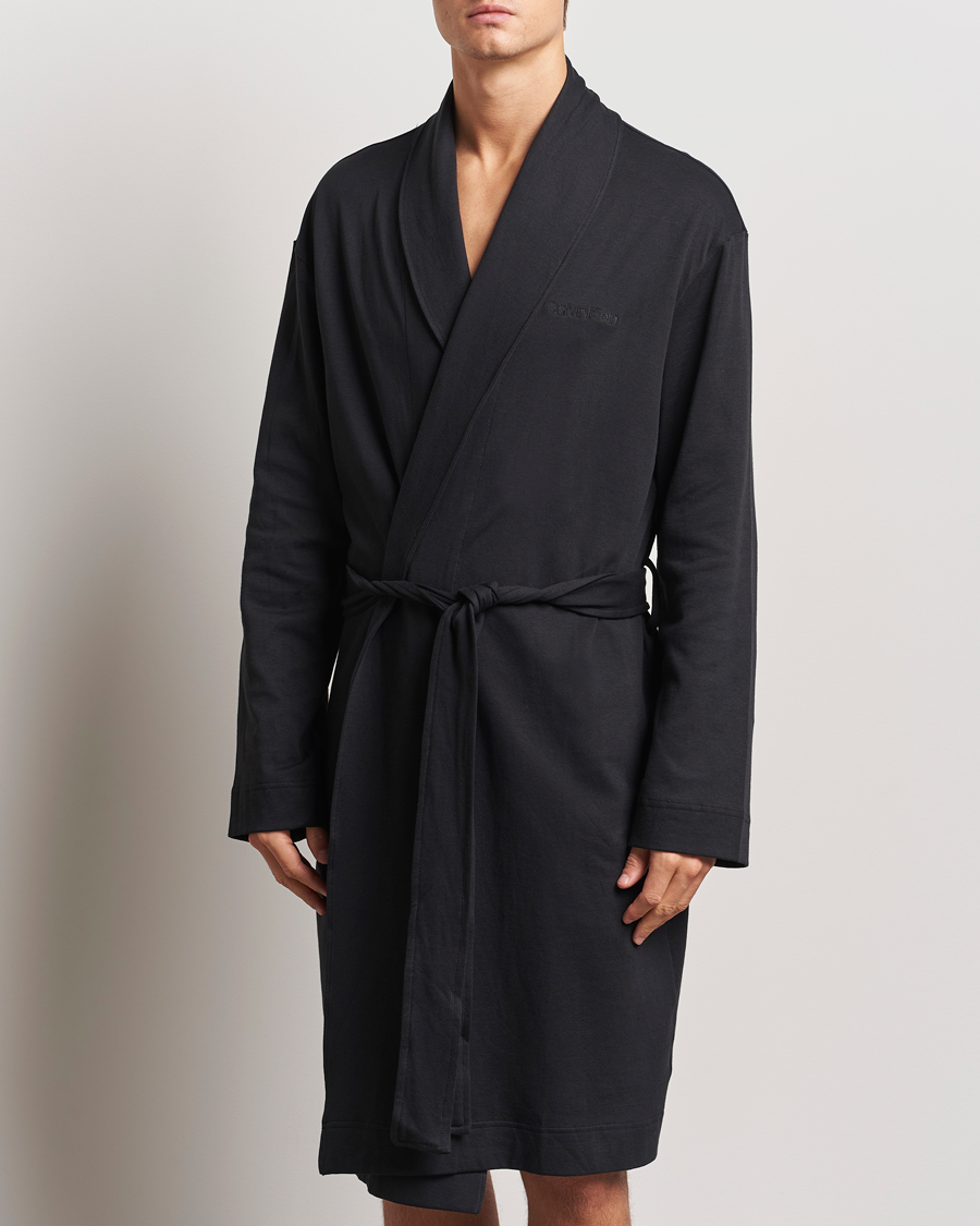 Homme | Calvin Klein Cotton Robe Black | Calvin Klein | Cotton Robe Black