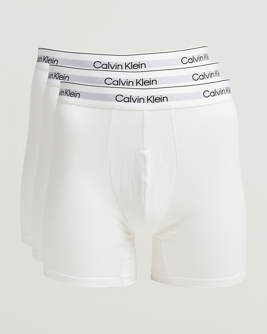 Homme | Sous-Vêtements Et Chaussettes | Calvin Klein | 3-Pack Icon Cotton Stretch Boxer Brief White