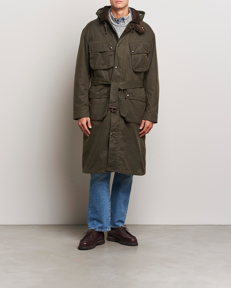 Heren | Jassen | Polo Ralph Lauren | Stewart Belted Coat Oil Cloth Green