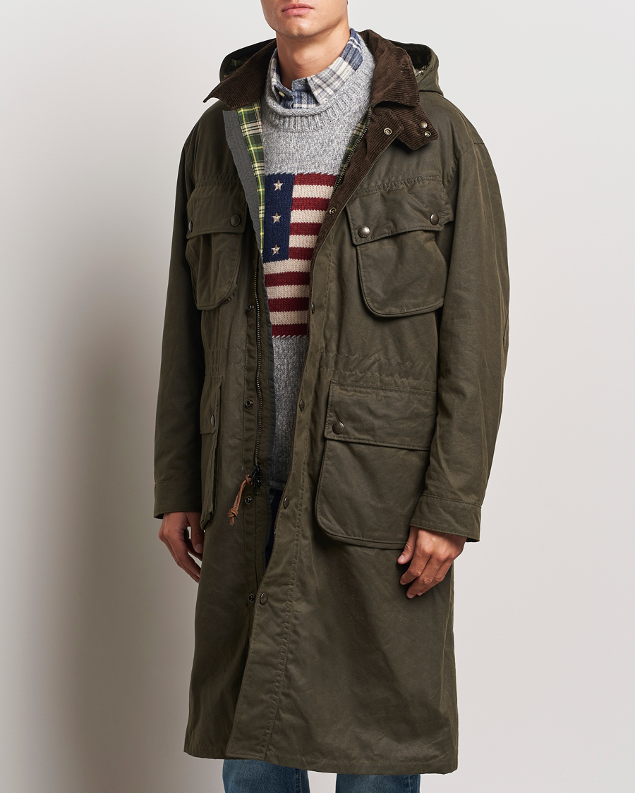 Heren | Jassen | Polo Ralph Lauren | Stewart Belted Coat Oil Cloth Green