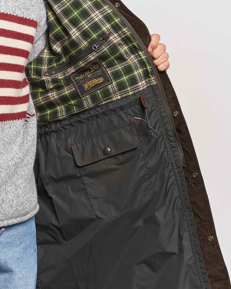 Heren | Jassen | Polo Ralph Lauren | Stewart Belted Coat Oil Cloth Green