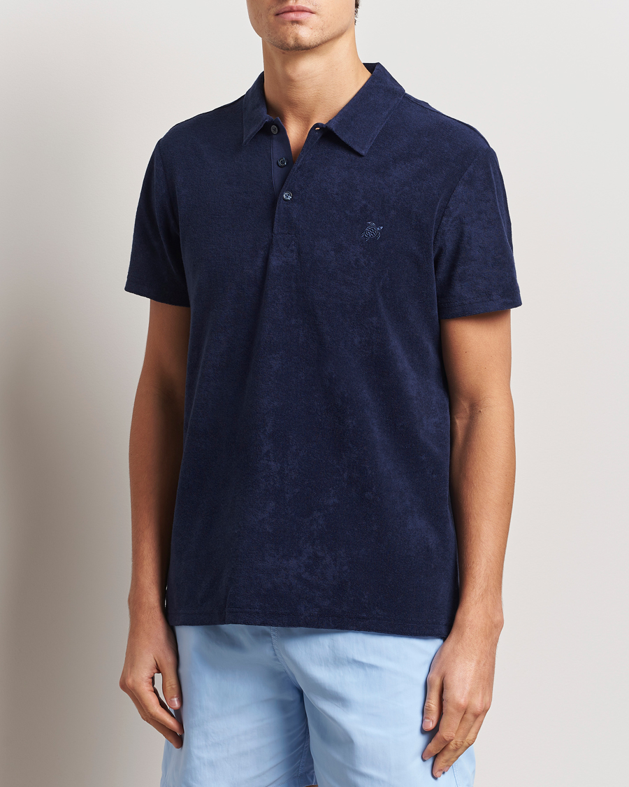 Homme | Polos | Vilebrequin | Phoenix Terry Polo Bleu Marine