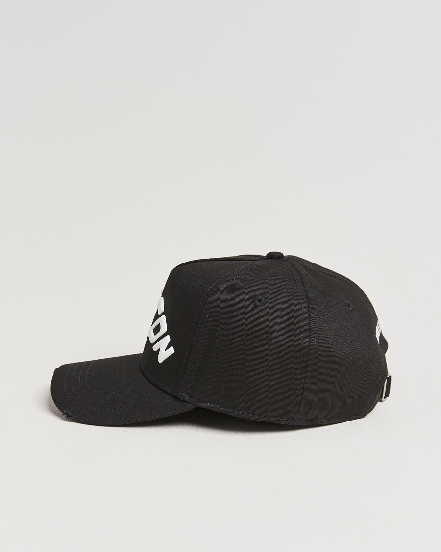 Homme | Dsquared2 Icon Evolution Baseball Cap Black/White | Dsquared2 | Icon Evolution Baseball Cap Black/White