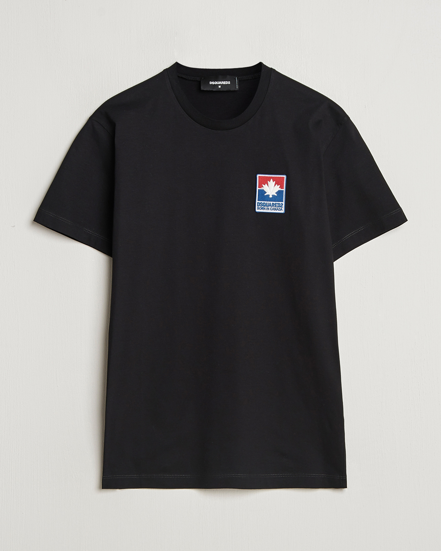 Heren | T-shirts | Dsquared2 | Cool Fit Leaf T-Shirt Black