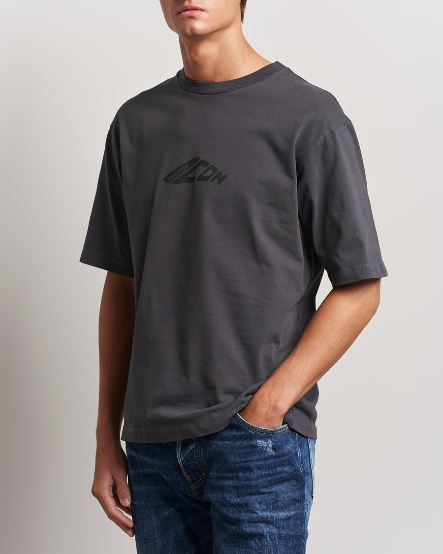 Heren | T-shirts | Dsquared2 | Icon Evolution T-Shirt Charcoal