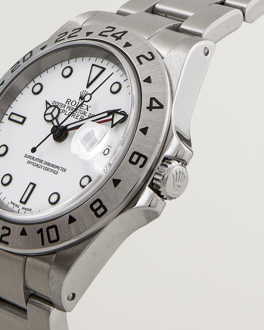 Heren | Rolex Pre-Owned Explorer 16570 Silver | Rolex Pre-Owned | Explorer 16570 Silver