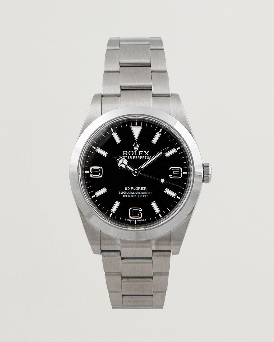 Heren | Rolex Pre-Owned Explorer 214270 Silver | Rolex Pre-Owned | Explorer 214270 Silver