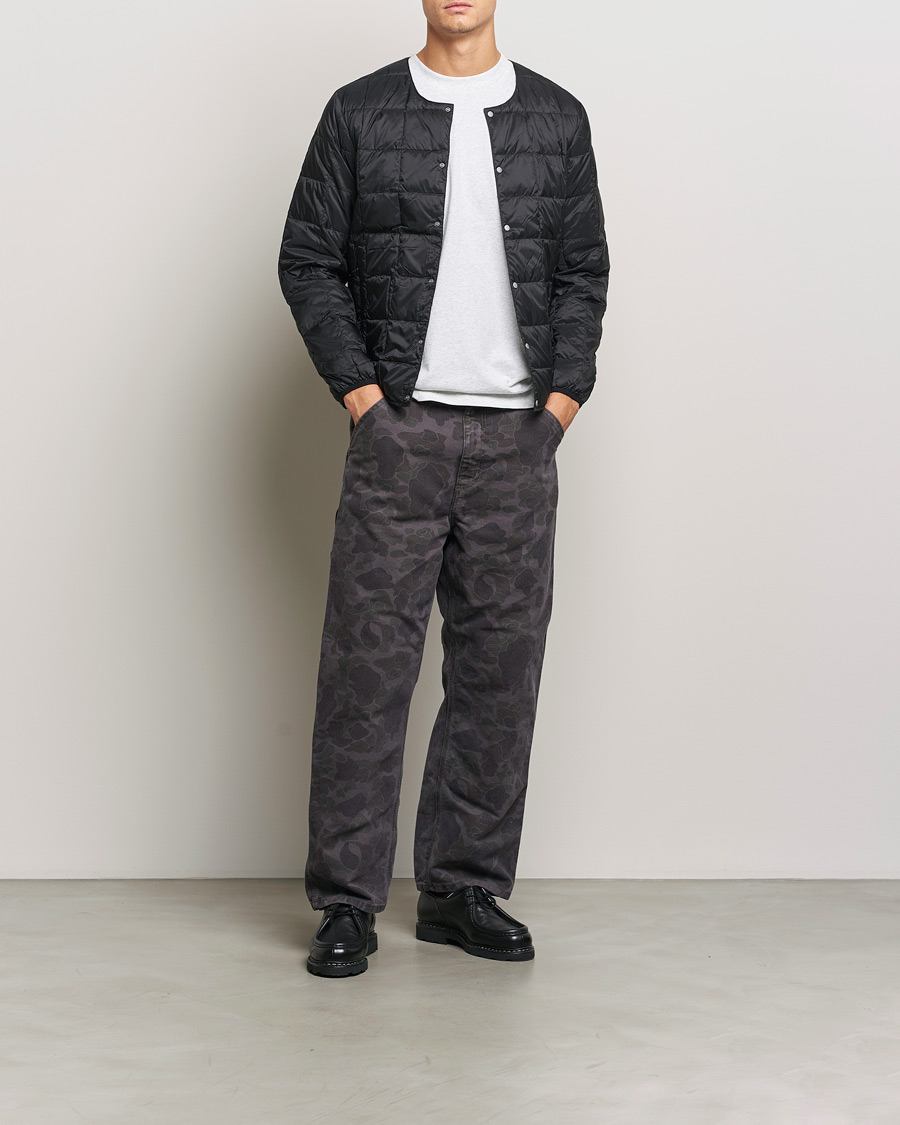 Heren | Jassen | TAION | Crew Neck Button Down Jacket Black