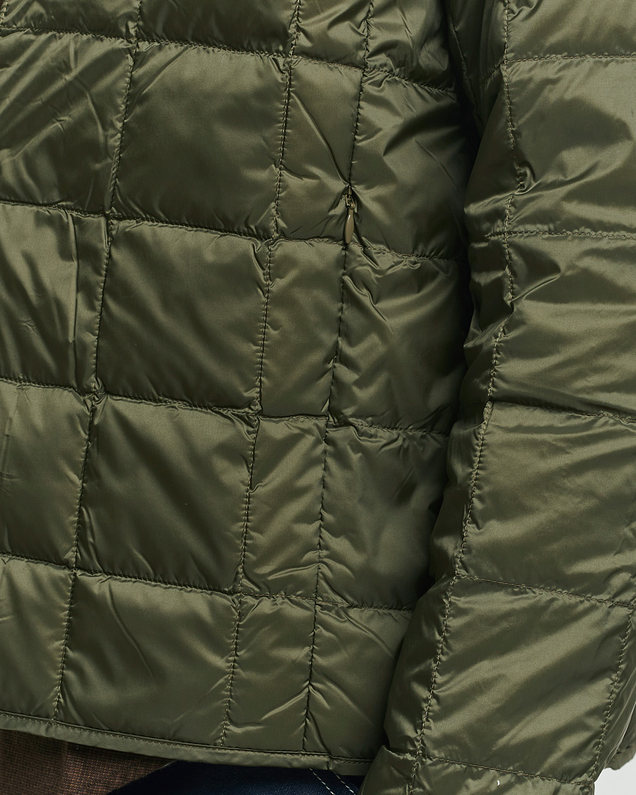 Homme | Manteaux Et Vestes | TAION | Crew Neck Button Down Jacket Dark Olive
